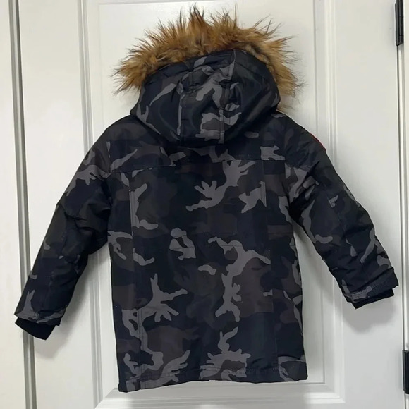 Canada Weather Gear Kids Camo- Print Boys Faux-Fur-Trim Hooded Jacket size 5/6 - Picture 5 of 8